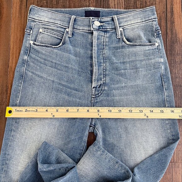 Mother The Super Stunner Ankle Jean in When Sparks Fly High Rise Size 26 Blue - Picture 12 of 16